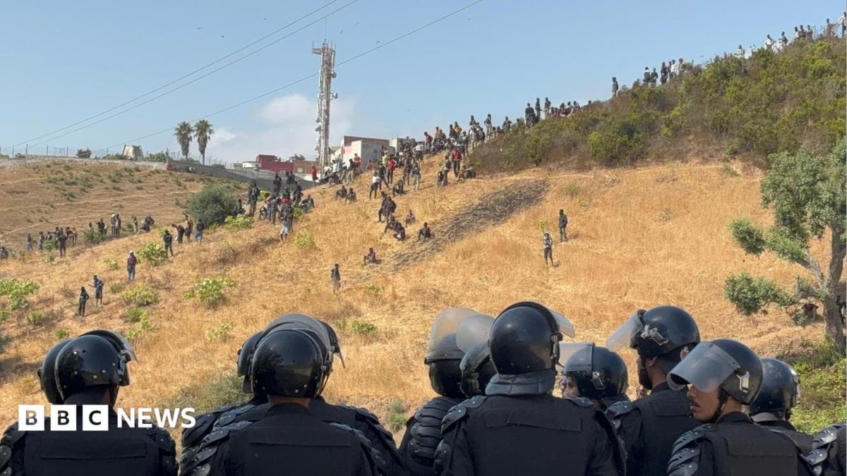 Moroccan Police Detain Over 100 Migrants Near Ceuta Amid Heightened Border Security